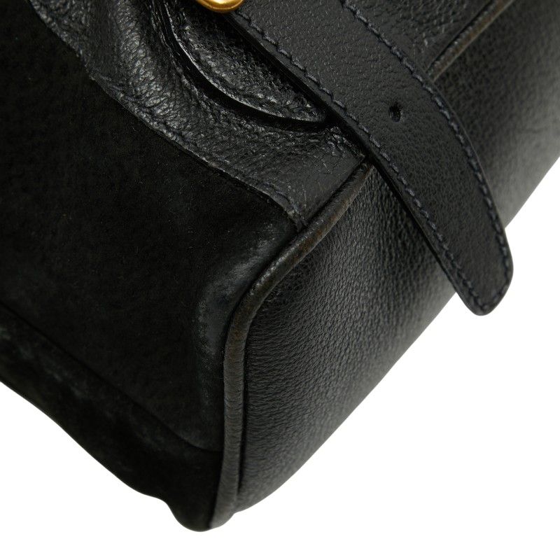Gucci Bamboo Backpack 003 2058 0016 Black Leather Women's Gucci