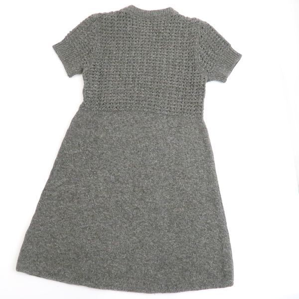 Chanel Sports Line Knit Dress 09A Coco Mark P36613 K02248 Wool X Cashmere Short