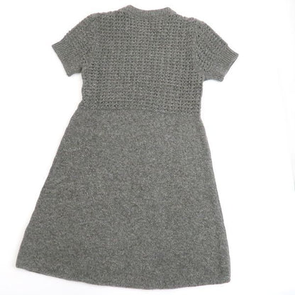 Chanel Sports Line Knit Dress 09A Coco Mark P36613 K02248 Wool X Cashmere Short