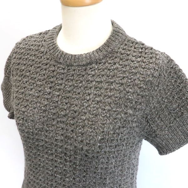 Chanel Sports Line Knit Dress 09A Coco Mark P36613 K02248 Wool X Cashmere Short
