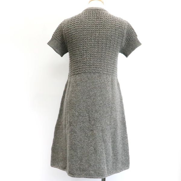 Chanel Sports Line Knit Dress 09A Coco Mark P36613 K02248 Wool X Cashmere Short