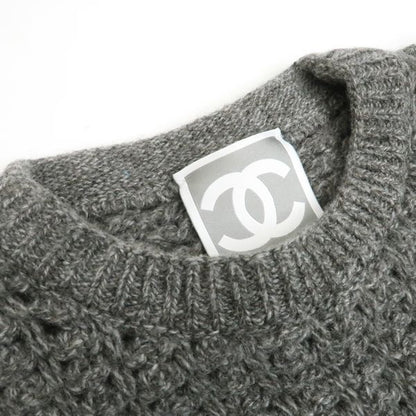Chanel Sports Line Knit Dress 09A Coco Mark P36613 K02248 Wool X Cashmere Short