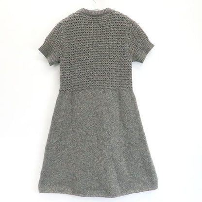 Chanel Sports Line Knit Dress 09A Coco Mark P36613 K02248 Wool X Cashmere Short