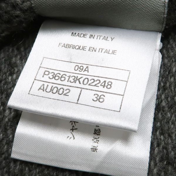 Chanel Sports Line Knit Dress 09A Coco Mark P36613 K02248 Wool X Cashmere Short