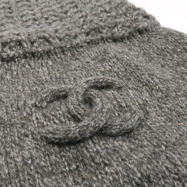 Chanel Sports Line Knit Dress 09A Coco Mark P36613 K02248 Wool X Cashmere Short