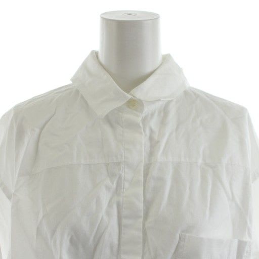 Prada Shirt Blouse Long Sleeve Ribbon 36 S White P409 D AN25 BM