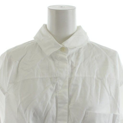 Prada Shirt Blouse Long Sleeve Ribbon 36 S White P409 D AN25 BM