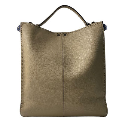 Fendi Women's Peekaboo Selleria ICYU 7 Va528 2-Way Shoulder Bag Tote Bag Crossbody