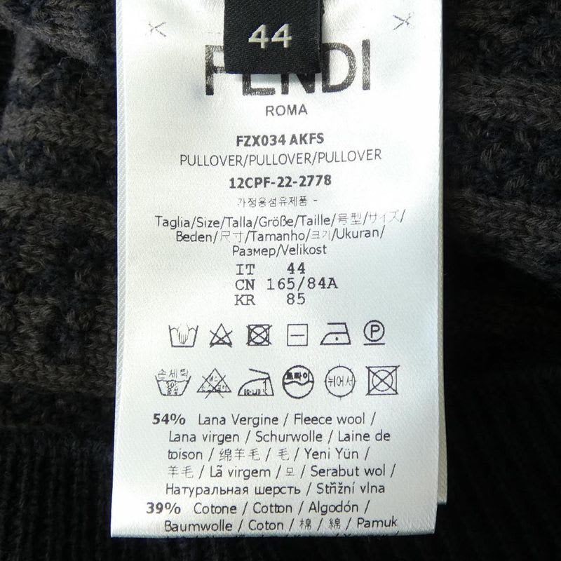 Fendi Fzx034 AKFS Size 44 Knit