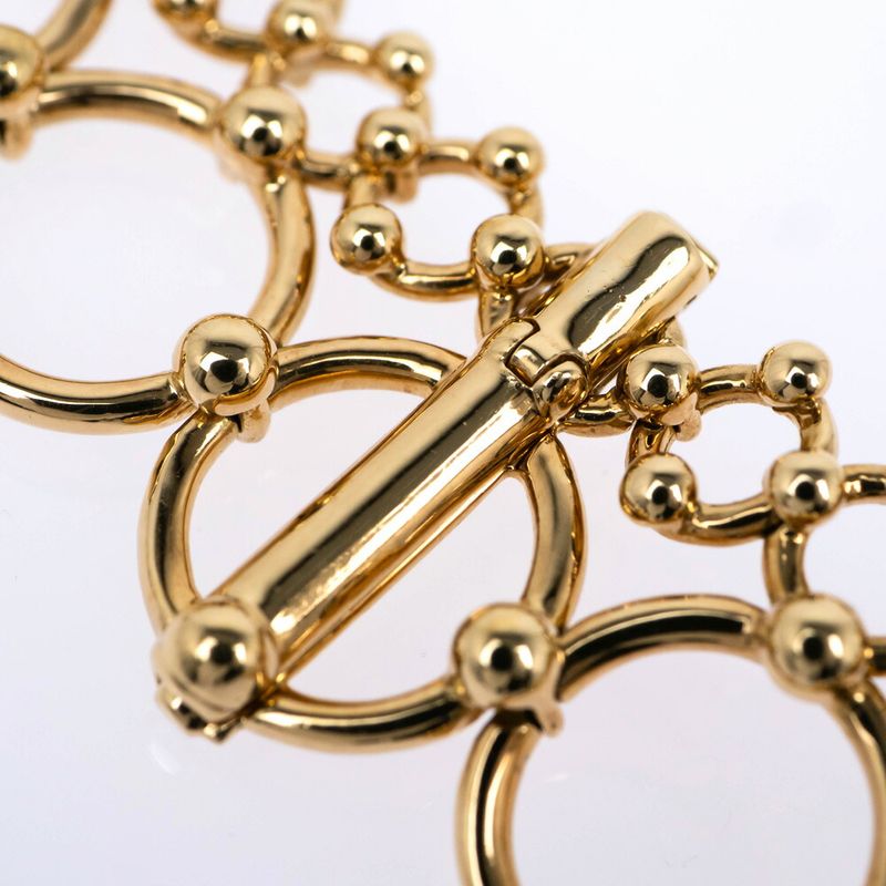 Tiffany & Co Graduated Link Double Low Choker 750yg 18K Yellow Gold