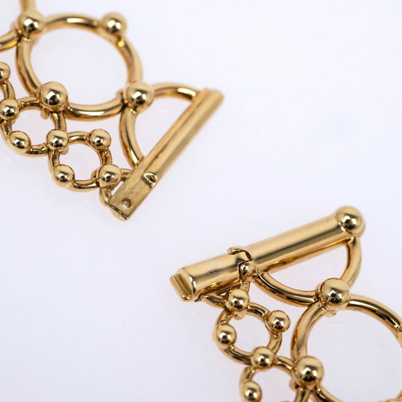 Tiffany & Co Graduated Link Double Low Choker 750yg 18K Yellow Gold