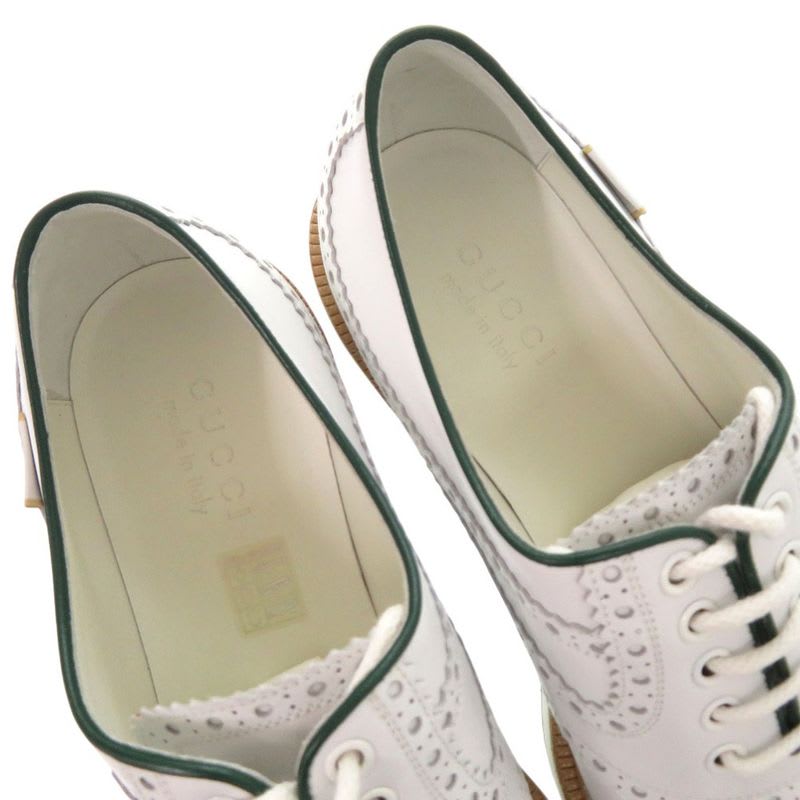 Gucci Golf Shoes Leather White 1438