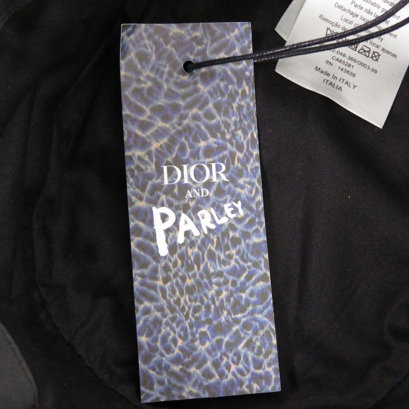 Christian Dior Parley For The Chien's Polyester Cotton Blue Hat 1354