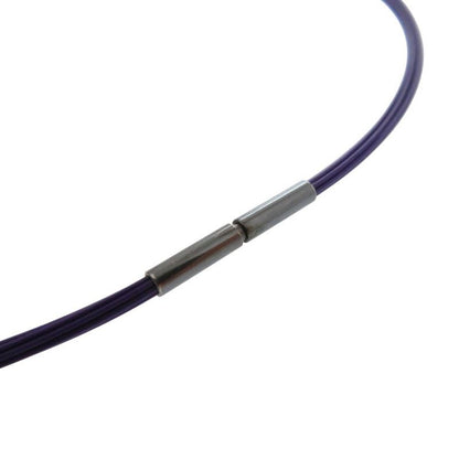 Hermes Ricine Choker Plastic Wire Purple 1413