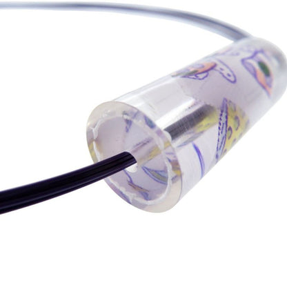 Hermes Ricine Choker Plastic Wire Purple 1413