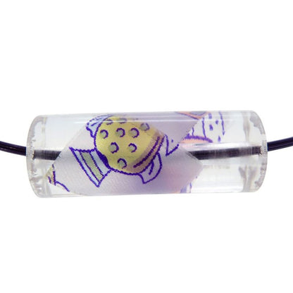 Hermes Ricine Choker Plastic Wire Purple 1413