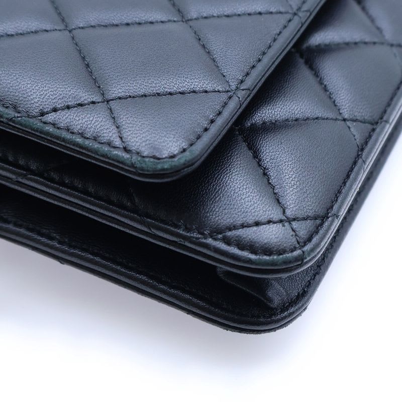 Chanel Chanel Quilted Timeless Classic Lambskin Leather Chain Wallet