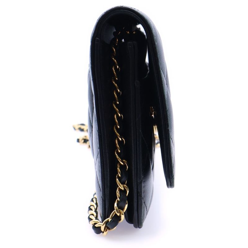 Chanel Chanel Quilted Timeless Classic Lambskin Leather Chain Wallet