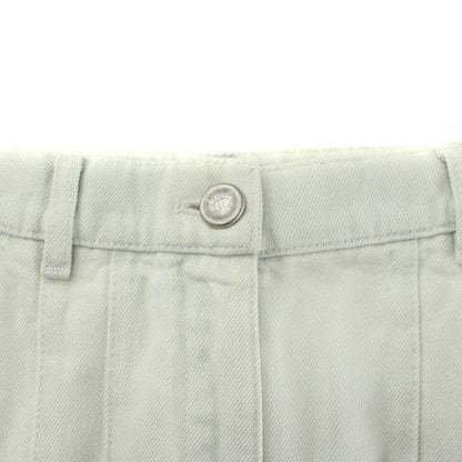 Chanel Denim Pants Jeans Tapered Coco Button Zip Fly 36 S White XZ