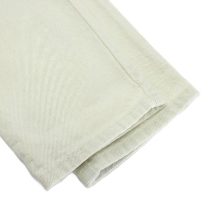 Chanel Denim Pants Jeans Tapered Coco Button Zip Fly 36 S White XZ