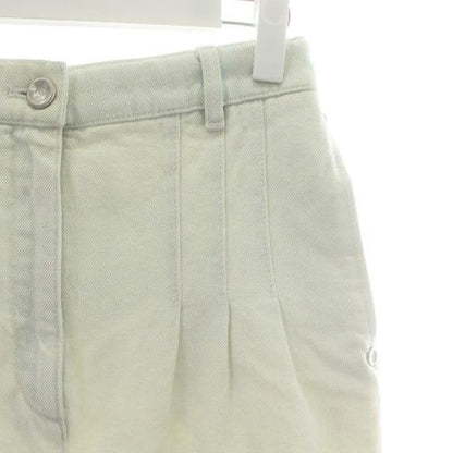 Chanel Denim Pants Jeans Tapered Coco Button Zip Fly 36 S White XZ