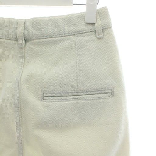 Chanel Denim Pants Jeans Tapered Coco Button Zip Fly 36 S White XZ