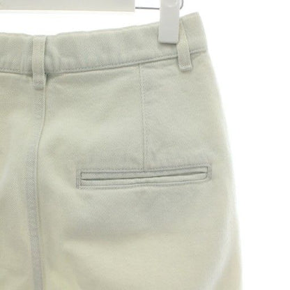Chanel Denim Pants Jeans Tapered Coco Button Zip Fly 36 S White XZ