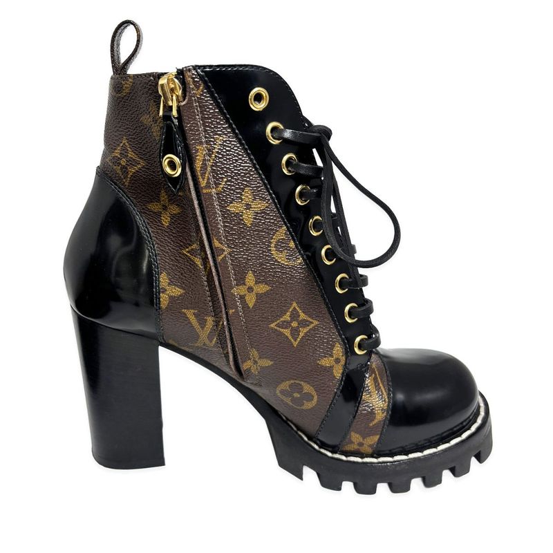 Louis Vuitton Short Boots Monogram Star Trail Ankle 37.5