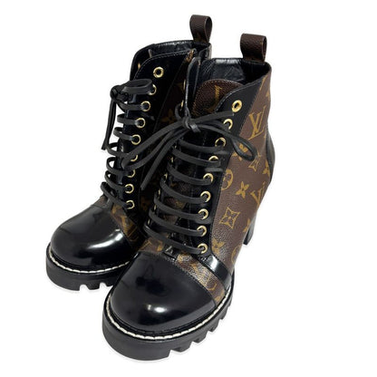 Louis Vuitton Short Boots Monogram Star Trail Ankle 37.5