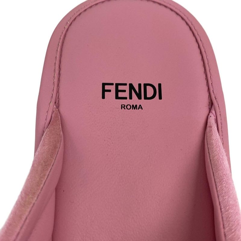 Fendi Mule 37 Women's Pink