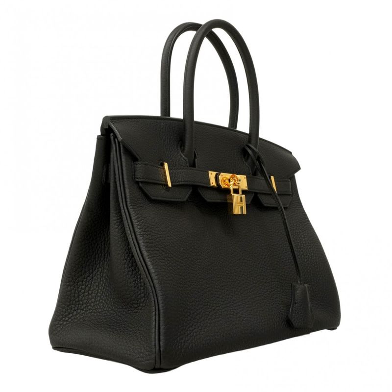 Hermes Hermes Handbag Birkin 30 Togo Black Gold Hardware