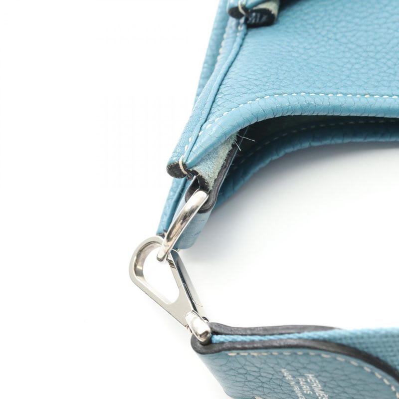 Hermes Shoulder Bag Evelyne 3 Trois PM Blue Jean Other