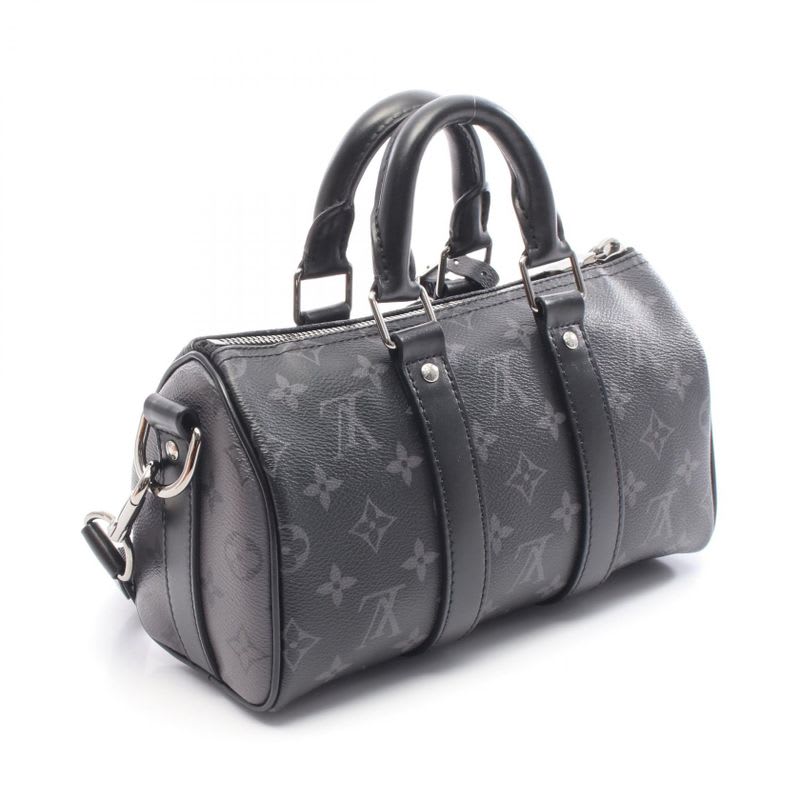 Louis Vuitton Handbag Keepall Bandouliere 25 PVC Coated Canvas Leather