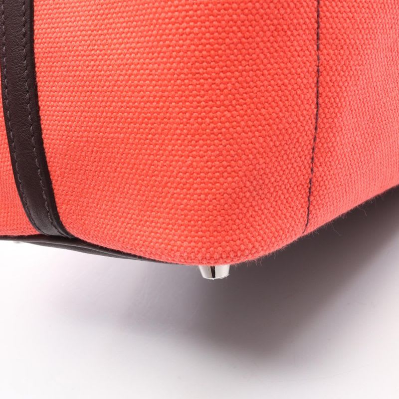 Hermes Handbag Picotin Lock PM Cargo ck Rose Texas Rouge Serie Leather