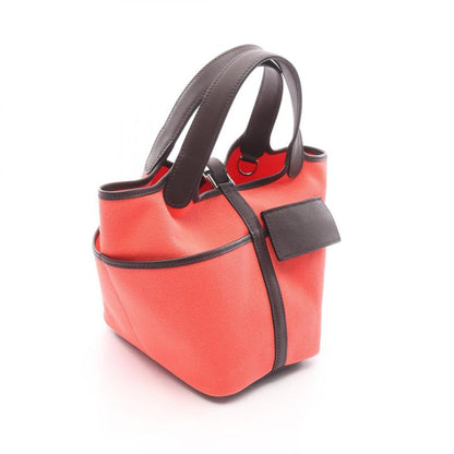 Hermes Handbag Picotin Lock PM Cargo ck Rose Texas Rouge Serie Leather