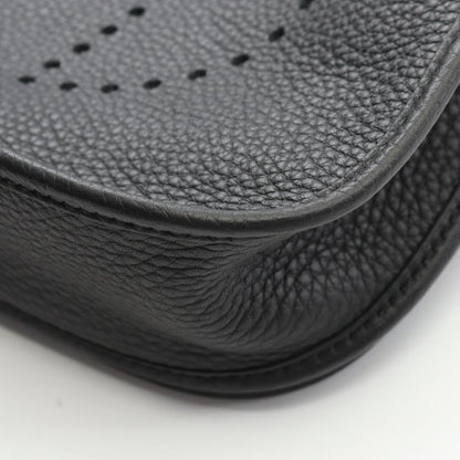 Hermes Shoulder Bag Evelyne 3 Trois PM Black Leather