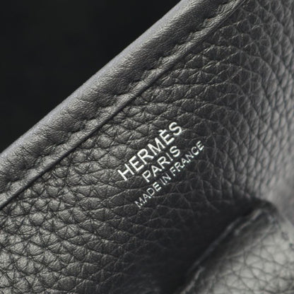 Hermes Shoulder Bag Evelyne 3 Trois PM Black Leather