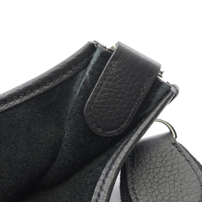 Hermes Shoulder Bag Evelyne 3 Trois PM Black Leather