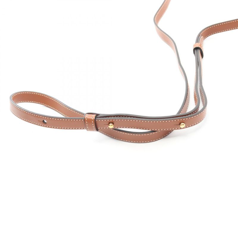 Celine Shoulder Bag Crossbody Oval Purse Cuill Triomphe 10 I703 Brown Leather
