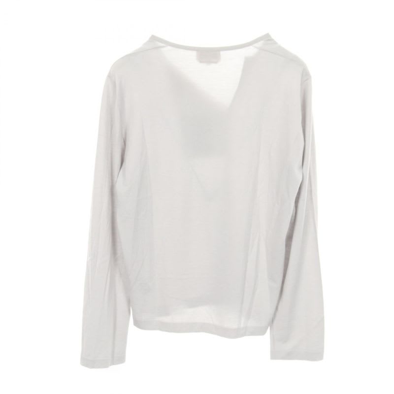 Hermes Knit Henley Neck Ivory Wool Silk