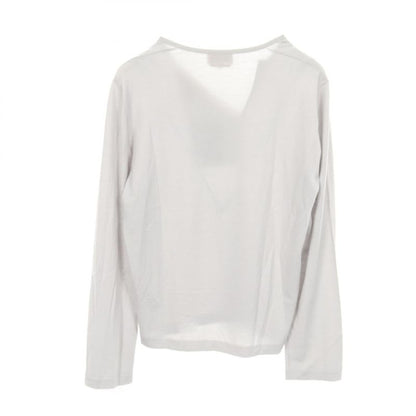 Hermes Knit Henley Neck Ivory Wool Silk