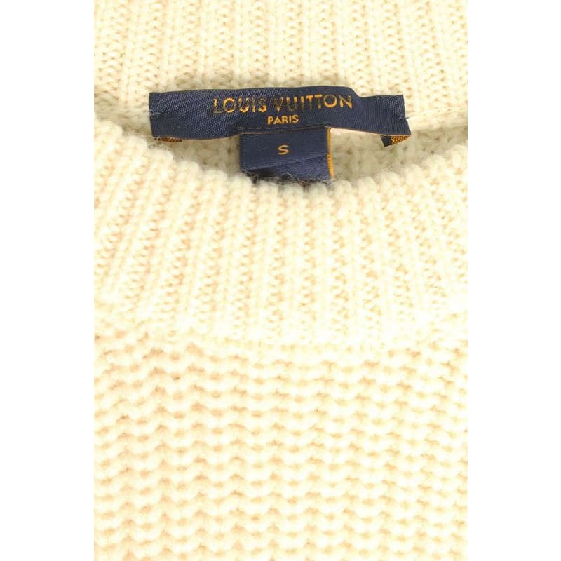 Louis Vuitton Rw231 W SN6 Fokl03 Switching Nylon Sleeve Knit Women's