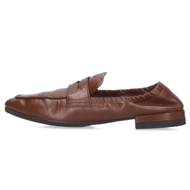 Prada 25 AW 1 D051 O Logo Aunty Cles Loafers Women's 38