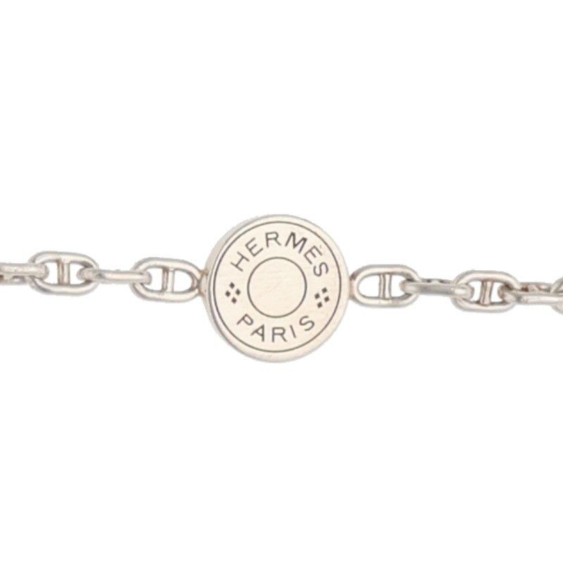Hermes Chaine D'ancre Mini Serie TTPM Silver Necklace Ladies 40 cm