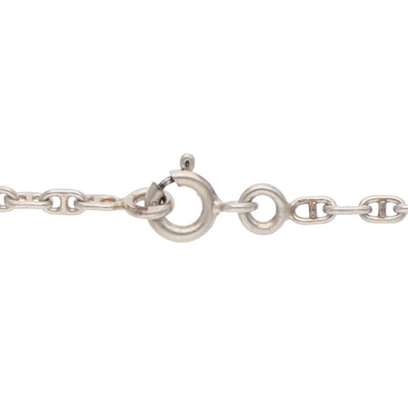 Hermes Chaine D'ancre Mini Serie TTPM Silver Necklace Ladies 40 cm