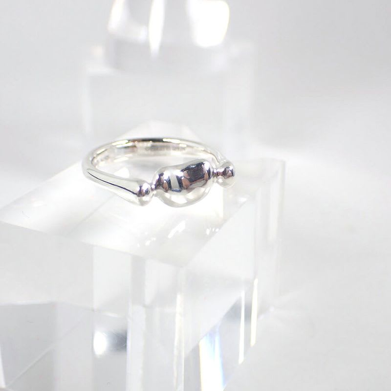 Tiffany & Co AG 925 Bean Ring No 8 J129-8