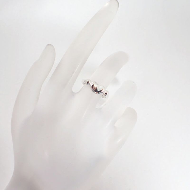 Tiffany & Co AG 925 Bean Ring No 8 J129-8