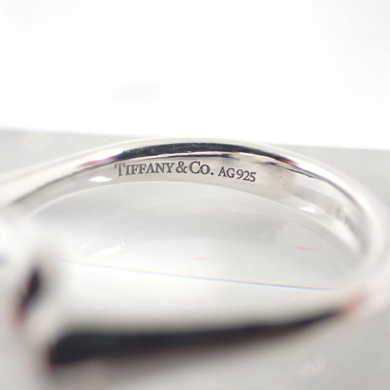Tiffany & Co AG 925 Bean Ring No 8 J129-8