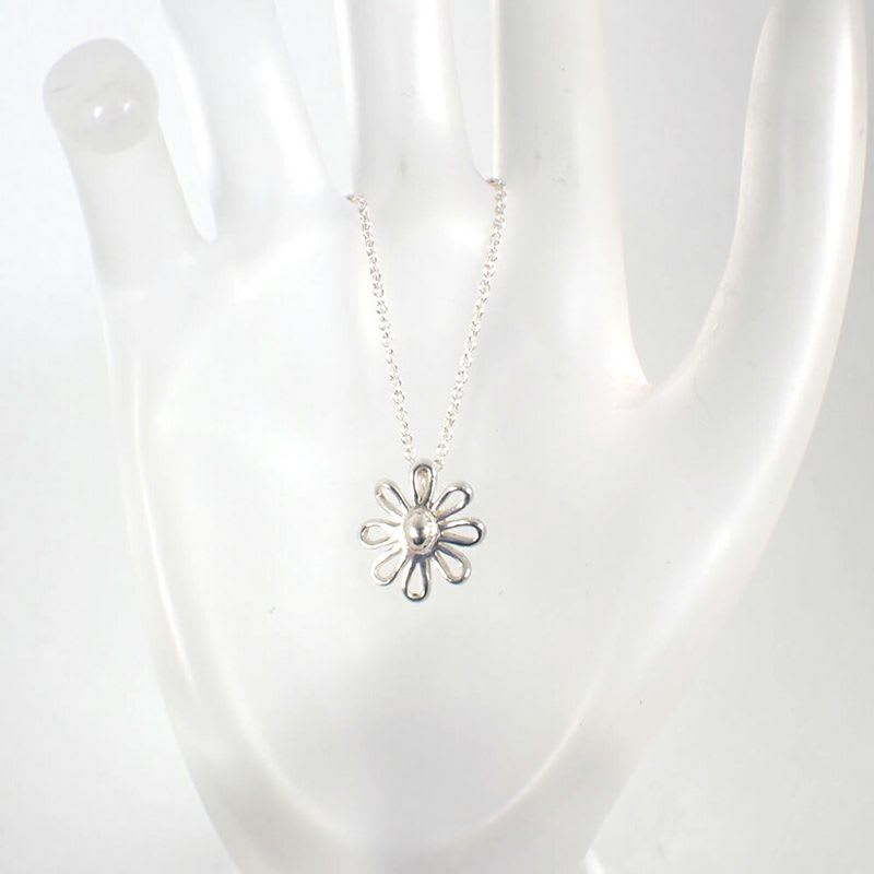 Tiffany & Co 925 Daisy Pendant Necklace J129-3