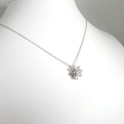 Tiffany & Co 925 Daisy Pendant Necklace J129-3